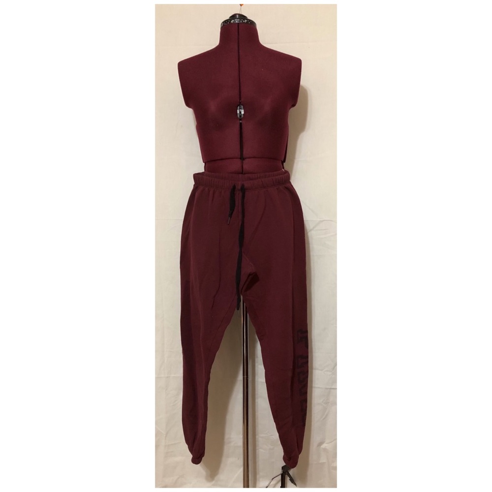 Maroon sweatpants VS PINK